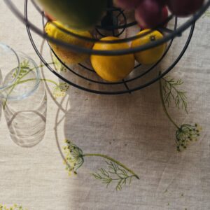 Lněný ubrus Fenykl